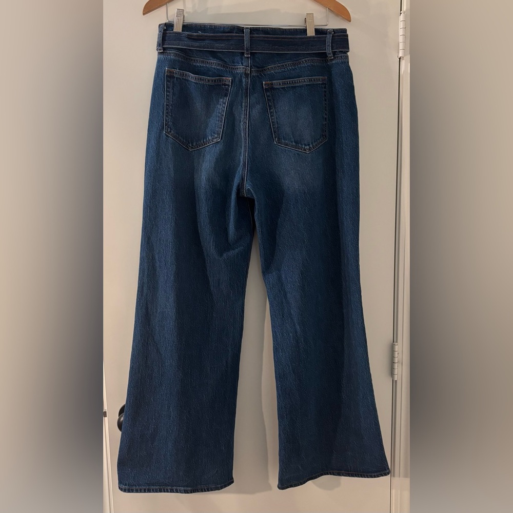 LOFT Wide Leg High Waist Jeans Size 12 - Picture 3 of 11